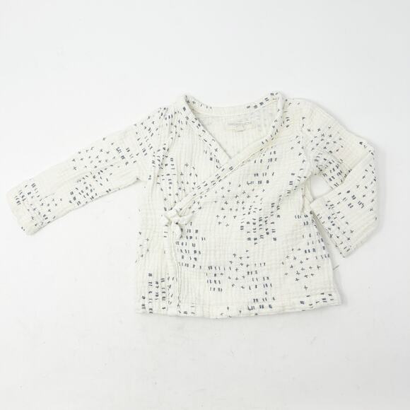 Grayson Collective Baby Boho Gauzy Cotton Wrap Long Sleeve Top & Pants Set 3-6M - Picture 2 of 7